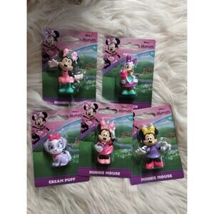 Just Play Disney Minnie Complete set of 5 mini figure Minnie, Daisy ,Cream Puff